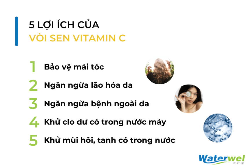 Lợi ích của vòi sen lọc nước vitamin C